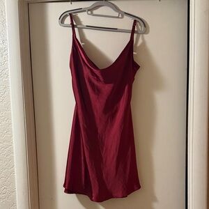 Speechless Burgundy Slip Dress